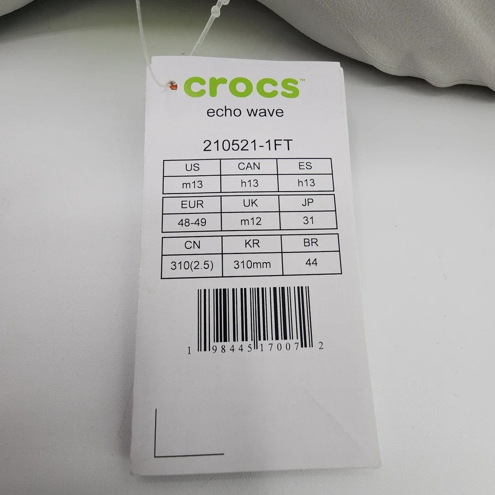 Crocs‎ Echo Wave Clog Mens 13 Atmosphere Lime Punch Shoes 210521-1FT NEW